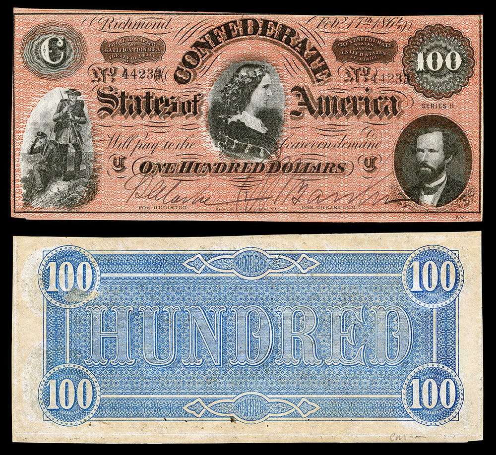 две банкноты
