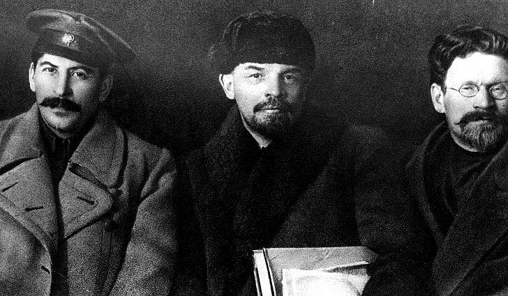 Сталин, Ленин и Троцкий